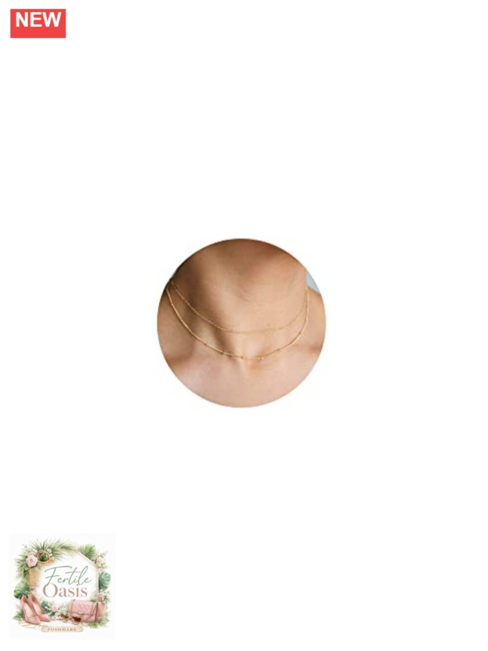 14k Gold Plated Dainty Layered Satellite Choker Necklace